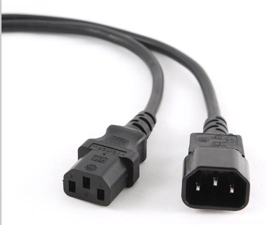 GEMBIRD Kabel síťový 1 m napájecí (C13 to C14), VDE