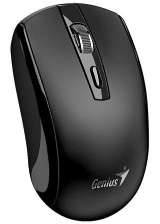 Genius ECO-8150 Myš, bezdrátová, optická, 1200DPI, 4 tlačítka, Copilot, 2,4GHz, USB-A dongle, USB-C nabíjení, černá