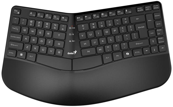 Genius Ergo KB-7000BT Klávesnice, bezdrátová, ergonomická, Bluetooth, 2,4GHz, US
