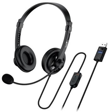 Genius headset - HS-230U, sluchátka s mikrofonem, náhlavní, drátový, s mikrofone