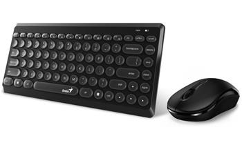 Genius LuxeMate Q8000 set klávesnice a myši, bezdrátový, retro design, CZ+SK lay