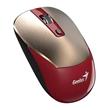 Genius NX-7125 Myš, bezdrátová, optická, 1200DPI, 4 tlačítka, Copilot, 2,4GHz, USB-A, 1× AA baterie, červeno-zlatá