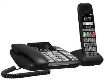 Gigaset DL780PLUS - kombinovaný standard. telefon s displ. vč. bedzrát. sluchátka s nabíječkou,černá
