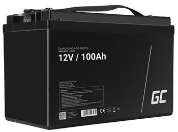 Green Cell AGM 12V 100Ah VRLA baterie Gel s hlubokým cyklem elektrické křeslo fotovoltaická baterie