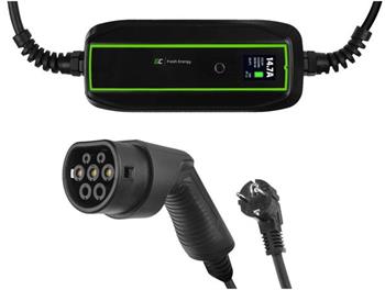 Green Cell EV PowerCable 3.6kW Schuko Type 2 mobile charger for charging electric cars and Plug-In hybrids