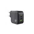 Green Cell GC PowerGaN 65W Charger (2x USB-C Power Delivery, 1x USB-A compatible with Quick Charge 3.0)