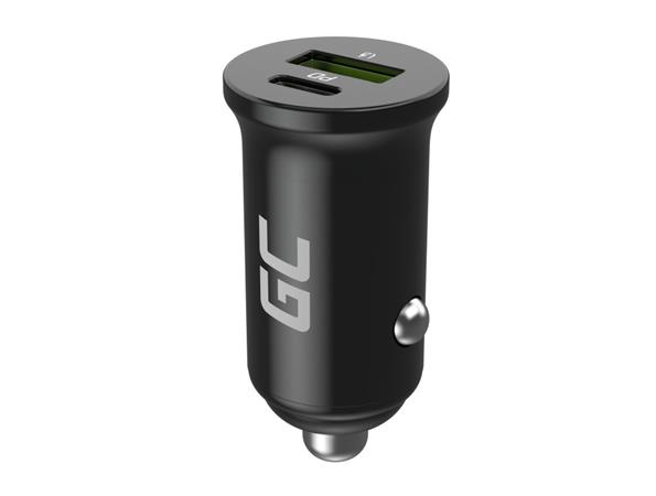 Green Cell Nabíječka do auta 38W GC PowerRide Nano38 s USB-C USB-A Power Delivery a rychlonabíjením Ultra Charge