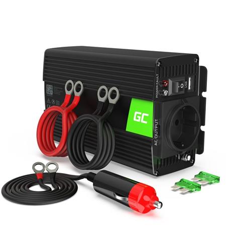 Green Cell Power Inverter 24V to 230V 300W/600W Pure sine wave