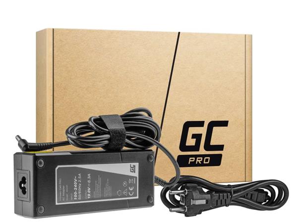 Green Cell PRO Charger / AC Adapter 19V 6.3A 120W for Asus G56 G60 K73 K73S K73SD K73SV F750 X750 MSI GE70 GT780