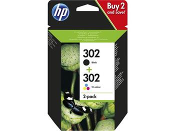 HP Ink Cartridge 302/Black/Tricolor/190/165 stran/Combo 2-Pack