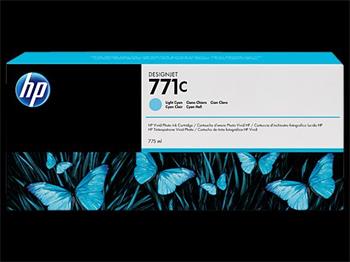 HP Ink Cartridge 771C/Light Cyan/775 ml