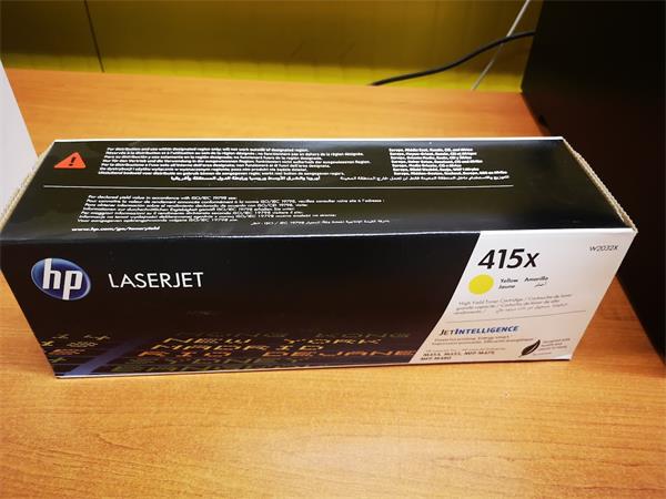 HP toner 415X/Yellow/6000 stran - poškozený obal
