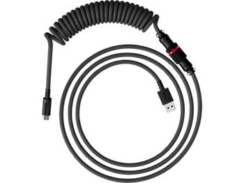 HyperX USB-C spirálový kabel šedo-černý