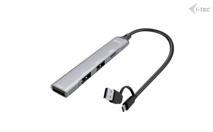 I-Tec USB-A/USB-C Metal HUB 1x USB-C 3.1 + 3x USB 2.0