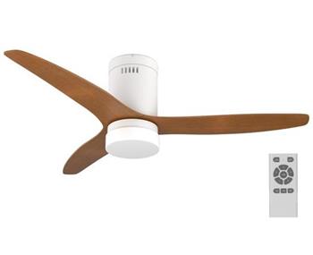 IMMAX NEO LITE VENTO SMART stropní svítidlo s ventilátorem 18W TUYA Wi-Fi hnědo-bílé