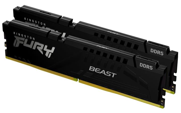 KINGSTON 128GB 5200MT/s DDR5 CL40 DIMM (Kit of 4) FURY Beast Black XMP