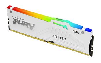 KINGSTON 32GB 6000MT/s DDR5 CL30 DIMM FURY Beast White RGB XMP