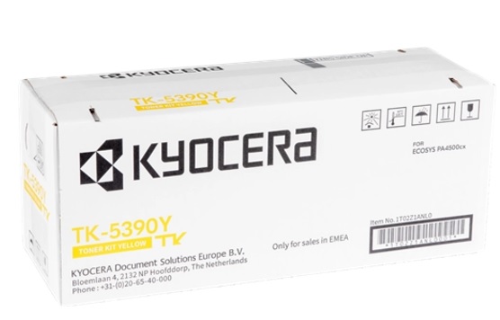 Kyocera toner TK-5390Y - 13 000 stran A4 (při 5% pokrytí), pro PA4500cx, žlutý