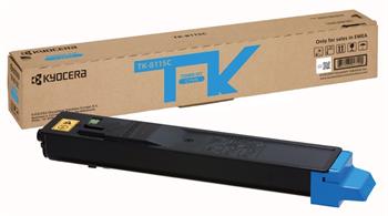 Kyocera toner TK-8115C modrý na 6 000 A4 (při 5% pokrytí), pro ECOSYS M8124cidn, M8130cidn