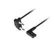 LANBERG CEE 7/16->IEC 320 C7 EURO (RADIO) NAPÁJECÍ KABEL 3M ÚHLOVÝ ENEC ČERNÝ