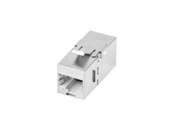 LANBERG FEED-THRU KEYSTONE CONNECTOR RJ45->RJ45 CAT.6 FTP 90