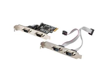 LANBERG KARTA PCI EXPRESS X1->4X DB-9(COM) NÍZKOPROFILOVÝ