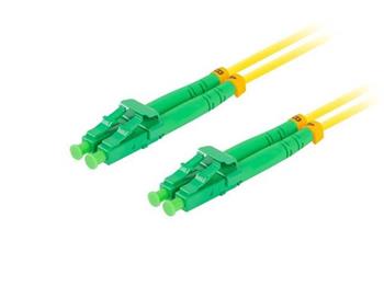 LANBERG optický patch cord SM LC/APC-LC/APC duplex 3m LSZH G657A1 průměr 3mm, barva žlutá
