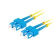 LANBERG optický patch cord SM SC/UPC-SC/UPC duplex 5m LSZH G657A1 průměr 3mm, barva žlutá