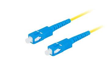 LANBERG optický patch cord SM SC/UPC-SC/UPC simplex 5m LSZH G657A1 průměr 3mm, barva žlutá