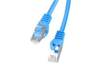 LANBERG Patch kabel CAT.6 FTP 0.25M modrý Fluke Passed