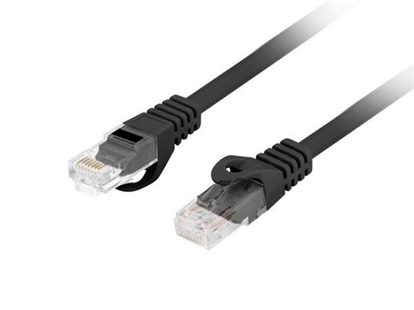 LANBERG Patch kabel CAT.6 UTP LSZH CU 1.5M černý Fluke Passed