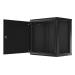 LANBERG RACK CABINET 19” WALL-MOUNT 12U/600X450 FOR SELF-ASSEMBLY WITH METAL DOOR BLACK (FLAT PACK)