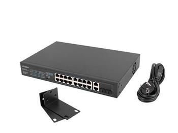 LANBERG SWITCH 16X 100MB POE+/2X 1GB/1X SFP UNMANAGED RACK 10" & 19" GIGABIT ETHERNET 150W