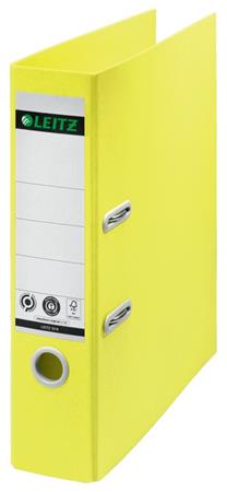 LEITZ Ekologický pákový pořadač 180° RECYCLE, 80 mm, žlutý