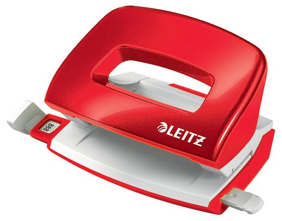 LEITZ Mini děrovačka NeXXt 5060, červená