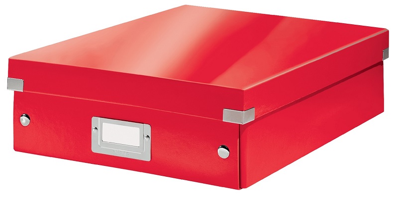 LEITZ Organizační box Click&Store, velikost M, červená