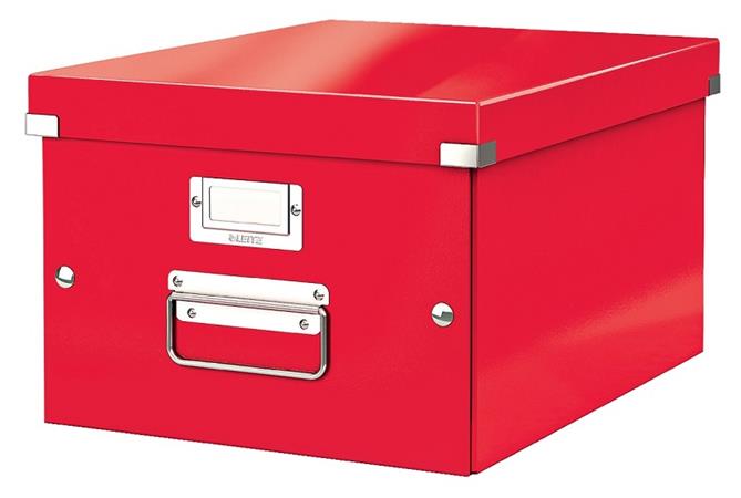 LEITZ Univerzální krabice Click&Store, velikost M (A4), červená