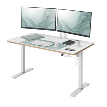 LEITZ Výškově nastavitelný elektrický ergonomický stůl Leitz Ergo bílý 120x70 cm (deska 67710001, base 67720001)