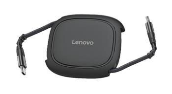 Lenovo 240W USB-C Retractable Cable = rolovací USB-C to USB-C napájecí a datový kabel v černé barvě