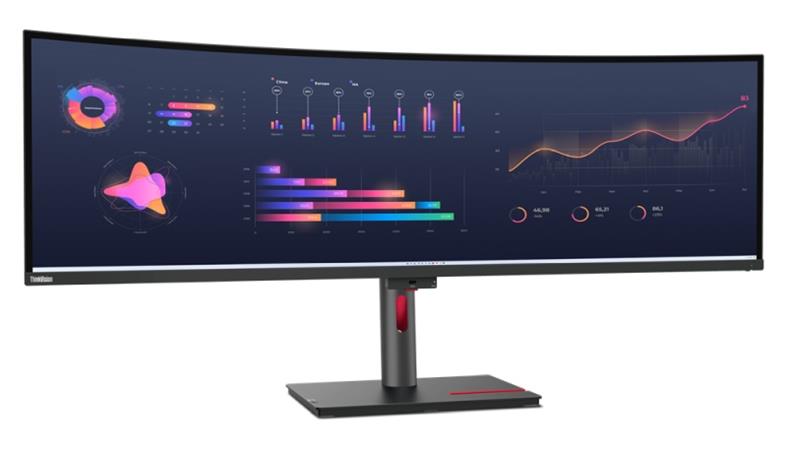 Lenovo LCD P49w-30 49" IPS zakřivený/5120x1440/6ms/HDMI/DP/TB/4xUSB/USB-C/RJ45/Výškově nastavitelný/Pivot/Vesa