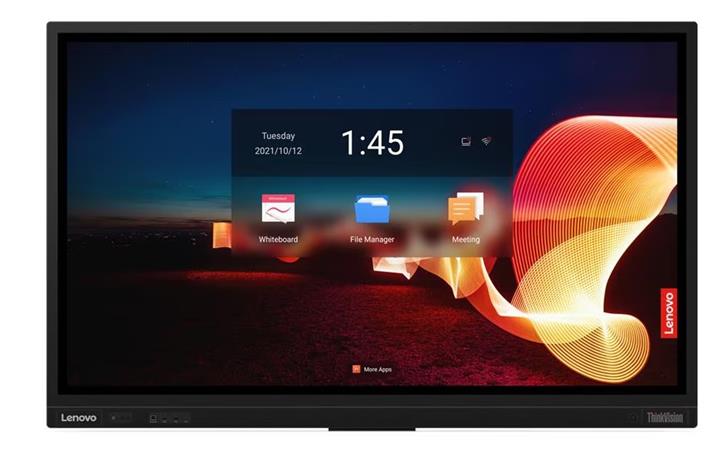 Lenovo LCD T75+Camera 75" IPS Touch/16:9/3840x2160/8ms/400cd/m2/1200:1/5xHDMI/DP/VGA/2xRJ45/USB/USB-C/Repro//VESAčerný