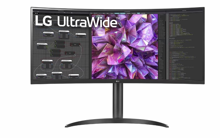 LG 34WQ75C-B curved 34" IPS 21:9 3440x1440/300cd/5ms/1000:1/2xHDMI/DP/RJ45/4xUSB/repro/HDR 10/sRGB/Tilt/Heigh/VESA