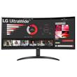 LG 34WR50QC-B.AEU herní monitor, prohnutý 34" VA 3440x1440/21:9/300cdm/5ms/HDR10/DP/2xHDMI