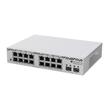 MikroTik 18-portový switch (16x GB Eth, 2x SFP+), CSS318-16G-2S+IN