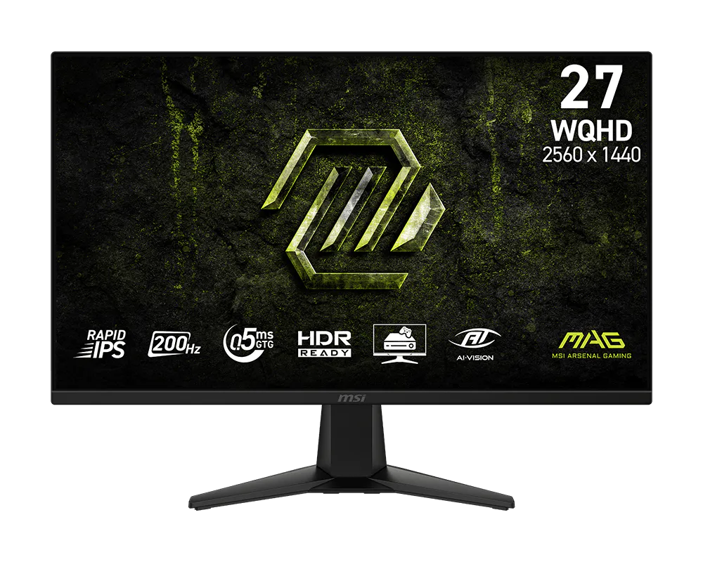 MSI Gaming monitor MAG 275QF E20 27" Rapid IPS/2560x1440 WQHD/200Hz/0,5ms/2xHDMI/DP/černá