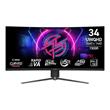 MSI Gaming monitor MPG 346CQRF X24, 34" Rapid VA zakřivený/3440x1440 (UWQHD)/240Hz/0,5ms/2xHDMI/DP/USB-A,B,C/Výšk.nastav