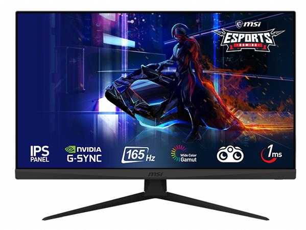 MSI Gaming monitor Optix G273, 27"/FHD/IPS, 165Hz/1ms/1000:1/300cd / m2/2x HDMI/