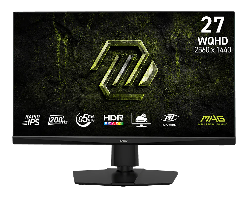 MSI MAG 272QPF E20 Gaming monitor 27" Rapid IPS/2560x1440(WQHD)/200Hz/0,5ms/2xHDMI/DP/Výšk.nast/Pivot