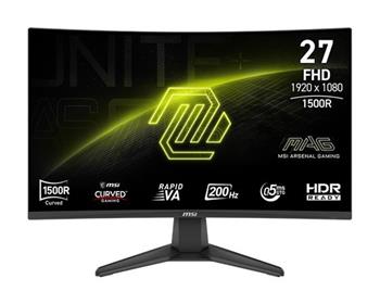 MSI MAG 276CF E20 Gaming monitor 27" zakřivený Rapid VA/FHD/200Hz/0,5ms/2xHDMI/D