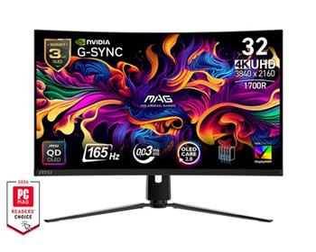 MSI MAG 321CUP QD-OLED Gaming monitor 31,5" QD-OLED zakřivený/UHD/165Hz/0,03ms/2